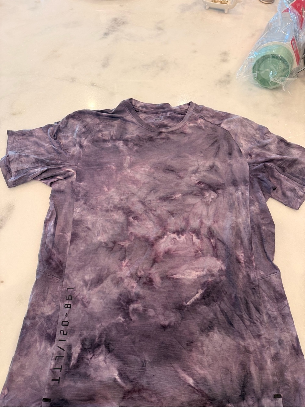lululemon athletica Purple Tie-Dye Crew Neck T-Shirt